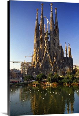 Spain, Catalonia, Barcelona, Sagrada Familia