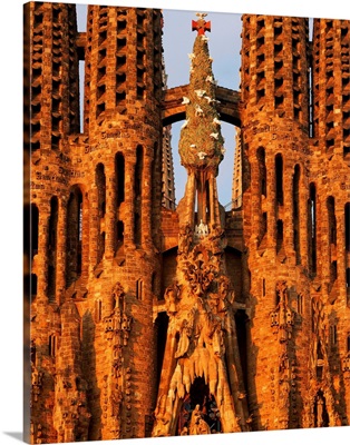 Spain, Catalonia, Barcelona, Sagrada Familia, facade of the Nativity