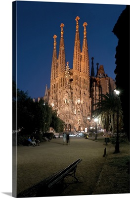Spain, Catalonia, Barcelona, Sagrada Familia, Facade of the Nativity