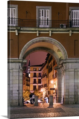 Spain, Comunidad de Madrid, Madrid, Plaza Mayor, A street