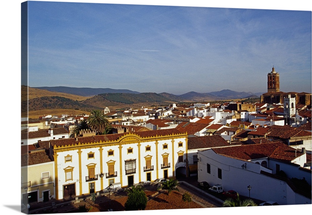 Spain, Extremadura, Zafra, Parador national, view from the towers