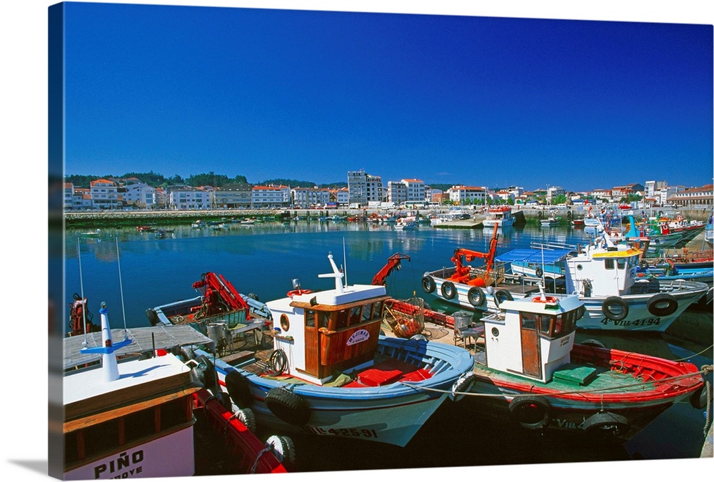 Spain, Espa..a, Galicia, Rias Bajas area, A Toxa harbour