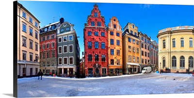 Sweden, Gamla Stan, Stortorget, the oldest square in Stockholm, old town