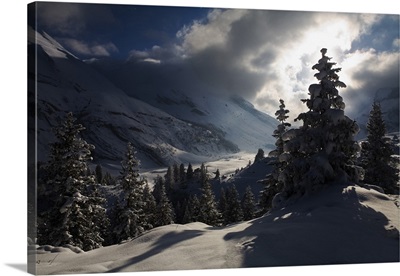 Switzerland, Bern, Berner Oberland, Kandersteg, Sunnbuel ski area