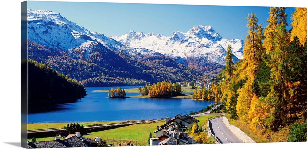 Switzerland, Graub.nden, Engadin, Lake Silvaplana