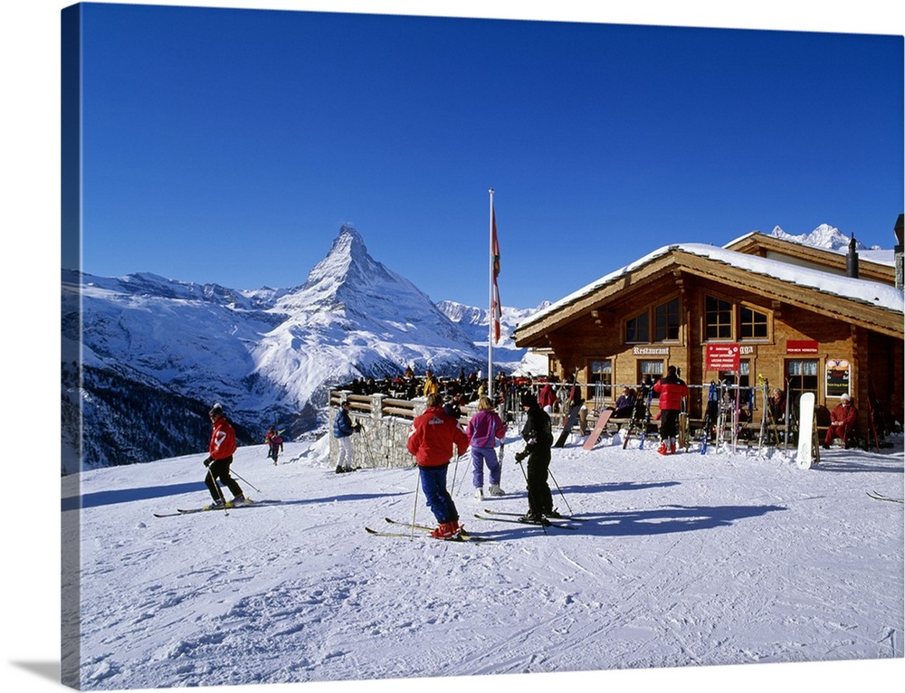 Switzerland, Valais, Zermatt, Sonneggia and Cervino refuges