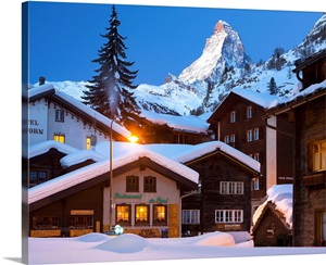 Switzerland, View of Matterhorn mountain (Cervino) from the centre image thumbnail
