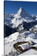 image thumbnail of Switzerland, Zermatt, Sunnegga ski region and Matterhorn (Cervino) mountain