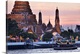 image thumbnail of Thailand, Thailand Central, Bangkok, Wat Arun, Temple of Dawn and the Chao Phraya river illuminated at night.