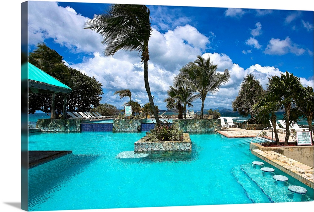 U.S. Virgin Islands, St. Thomas, Sapphire Beach Resort, pool
