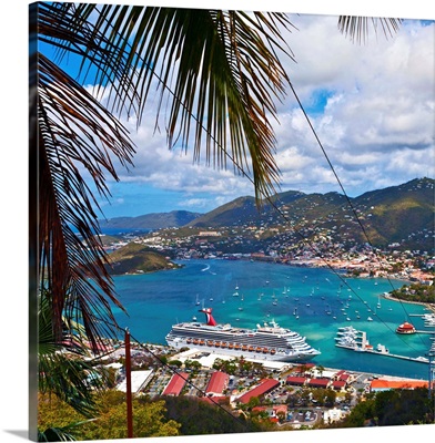 U.S. Virgin Islands, St. Thomas, View from Paradise Point
