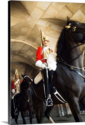 UK, England, London, Household Cavalry Guards, Royal Horse Guards