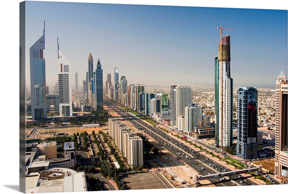 United Arab Emirates, Dubai, Dubai City, Sheikh Zayed Road and Financial centre