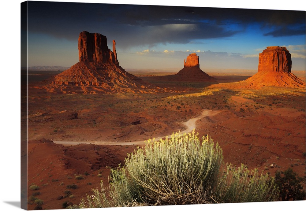 United States, Arizona, Monument Valley Tribal Park, Sunset on the Buttes Wall  Art, Canvas Prints, Framed Prints, Wall Peels | Great Big Canvas