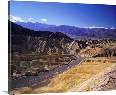 United States, California, Death Valley, Zabriskie Point, rock formation