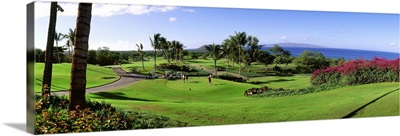 United States, Hawaii, Maui island, Wailea Blue Golf course