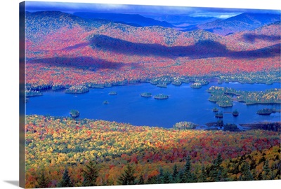 United States, New York State, Adirondacks, Elk Lake, view from Sunrise Mount