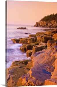 USA, Maine, Mount Desert Island, Otter Cliffs at dawn image thumbnail