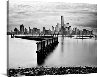 USA, New York City, Manhattan Skyline With The Freedom Tower