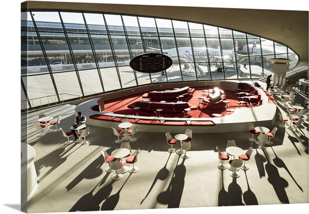 United States, New York City, Queens, Kennedy international Airport, TWA Hotel, the central hall of the Hotel.
