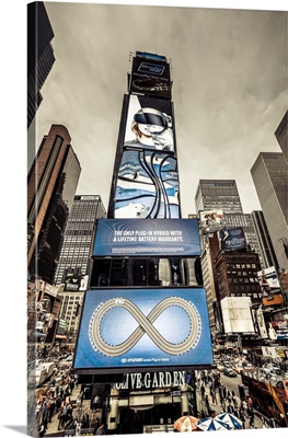 USA, New York City, Times Square, Digital Billboards