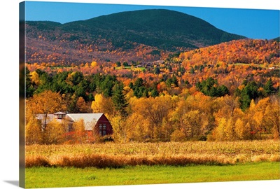 Vermont, Stowe, Farmhouse