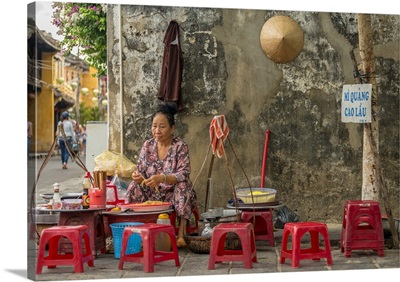 Vietnam, South Central Coast, Coast, South Vietnam, Hoi An, Old town, street food stall
