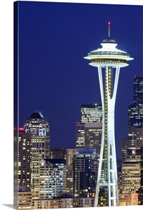 Washington, Seattle, Skyline with Space Needle image thumbnail
