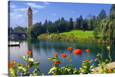 Washington, Spokane, Riverfront Park, Great Northern Clock Tower