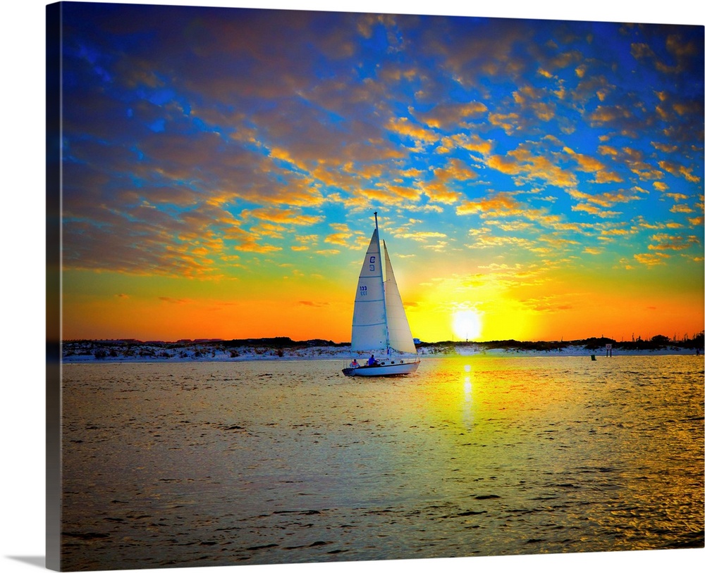 sunset sailboat destin fl