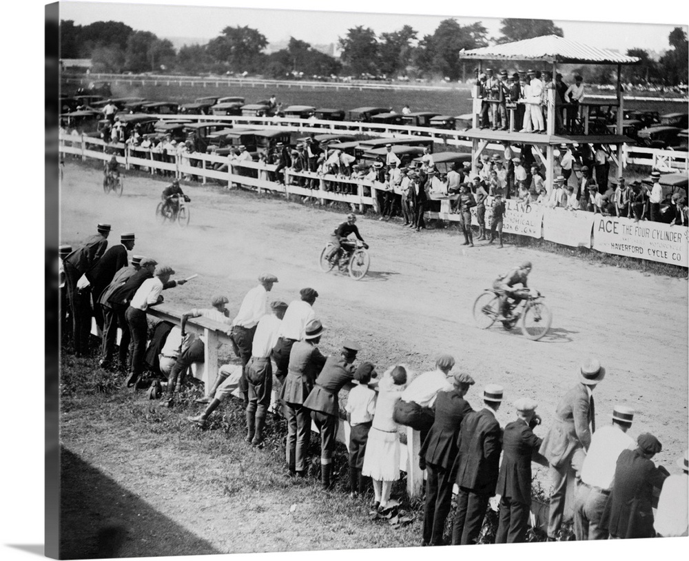1920s motorcycle race, in the Washington, D.C. area.