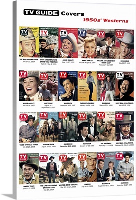 1950s' Westerns, TV Guide Covers Poster, 2020