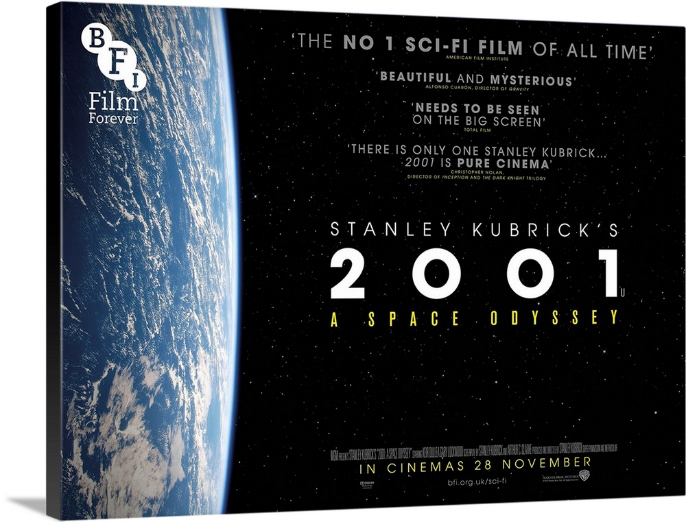 2001: A SPACE ODYSSEY, British poster for 2014 UK re-release, 1968.