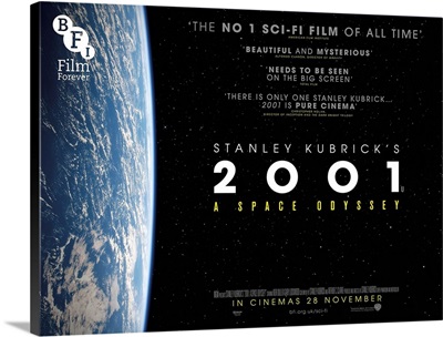 2001: A Space Odyssey, British Poster For 2014 UK Re-Release, 1968