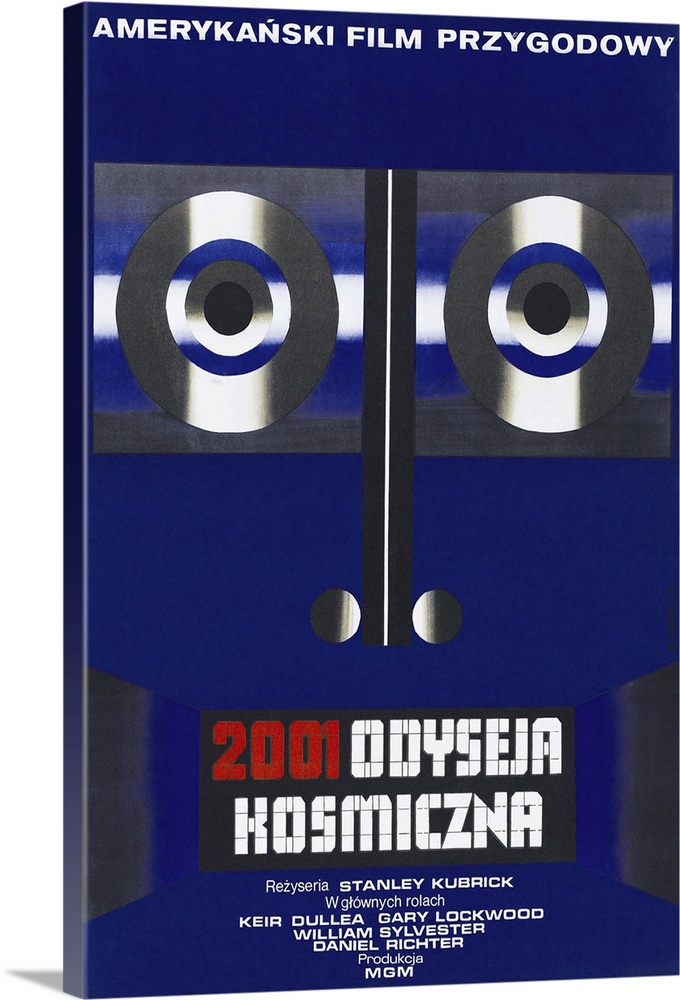 2001: A Space Odyssey - Vintage Movie Poster (Polish)