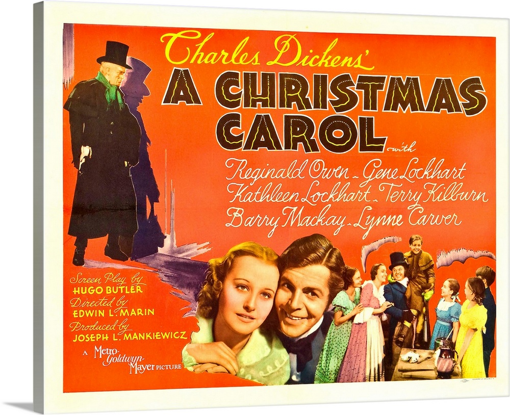 A Christmas Carol - Vintage Movie Poster