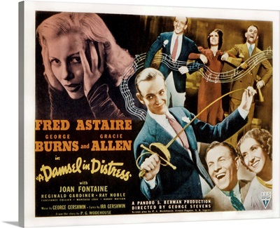 A Damsel in Distress - Vintage Movie Poster