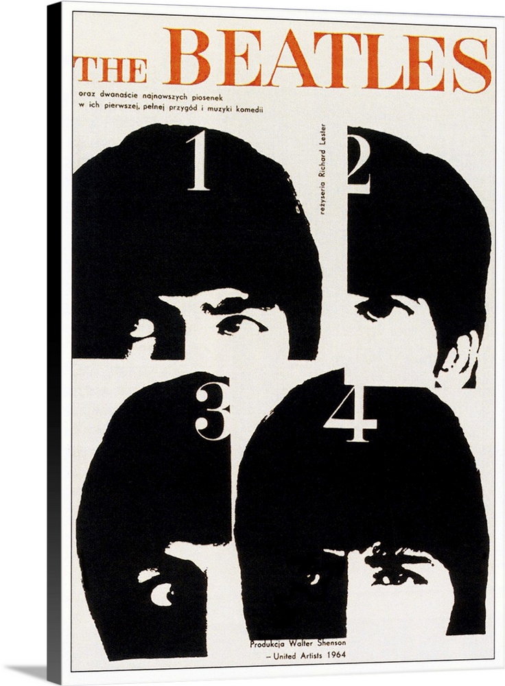 A Hard Day's Night, The Beatles-Clockwise From Top Left: John Lennon, George Harrison, Ringo Starr, Paul Mccartney On Poli...