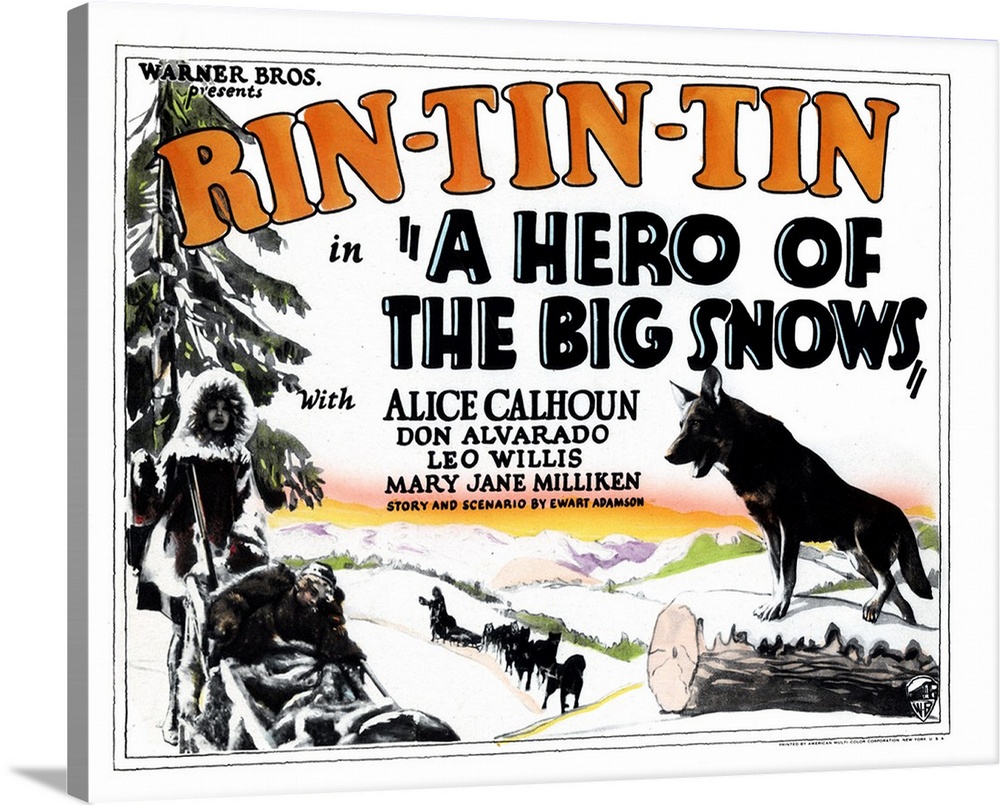 A Hero Of The Big Snows, Rin Tin Tin, 1926.