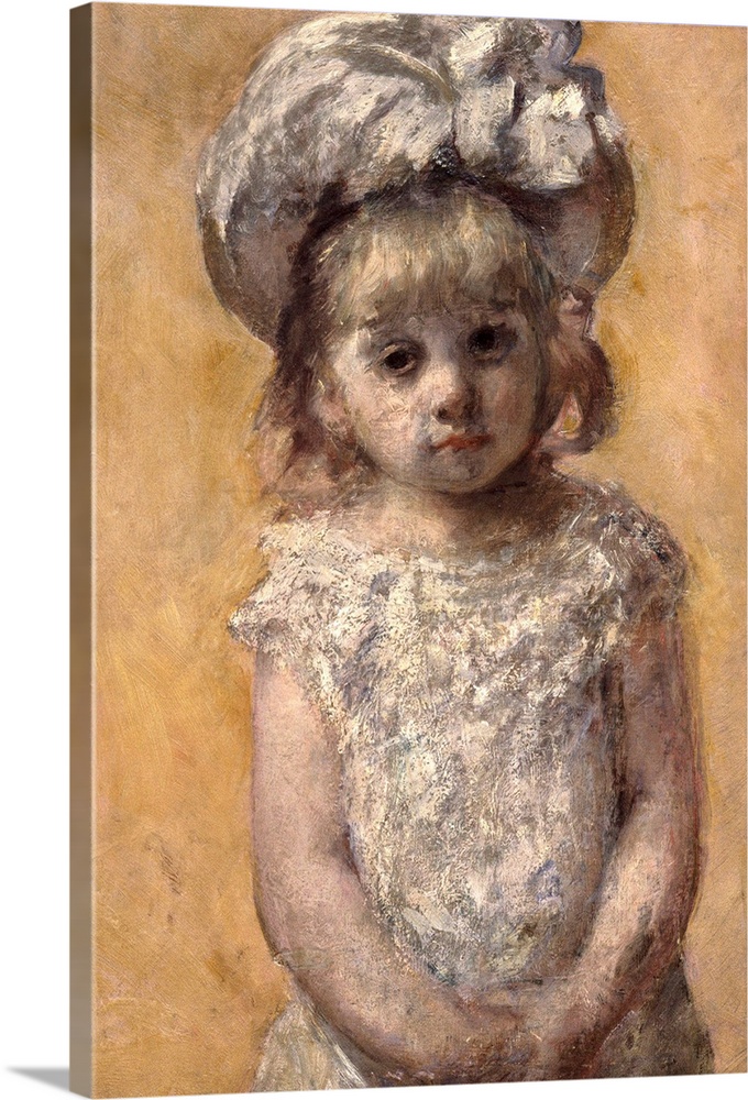 Mary Cassatt (1844-1926) American School. Portrait of a little Girl or The Lace Dress.