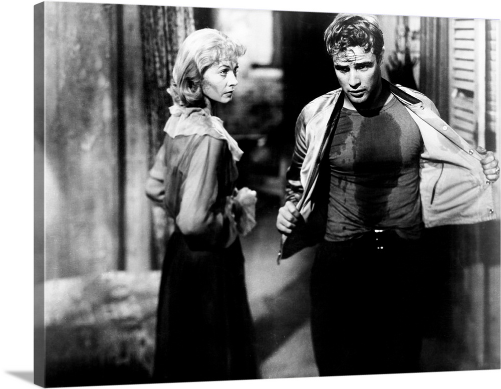 A Streetcar Named Desire, Vivien Leigh, Marlon Brando, 1951.