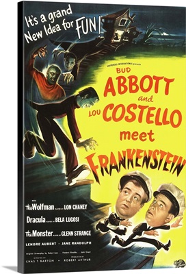 Abbot And Costello Meet Frankenstein - Vintage Movie Poster