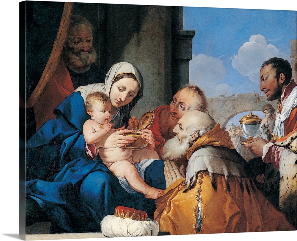 Carpioni Giulio, Adoration of the Magi, 17th Century, canvas, private collection (157816) Everett Collection\Mondadori Por...