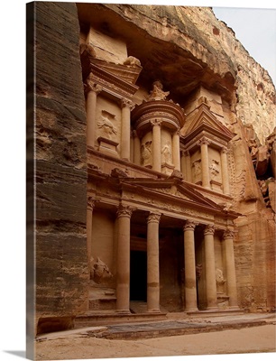 Al Khazneh Or Treasury At Petra, Jordan. 1st C. AD. Carved Facade Of Sandstone