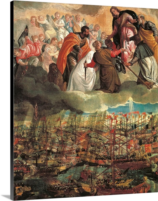 Allegory of the Battle of Lepanto, by Veronese, 1573. Accademia Art
