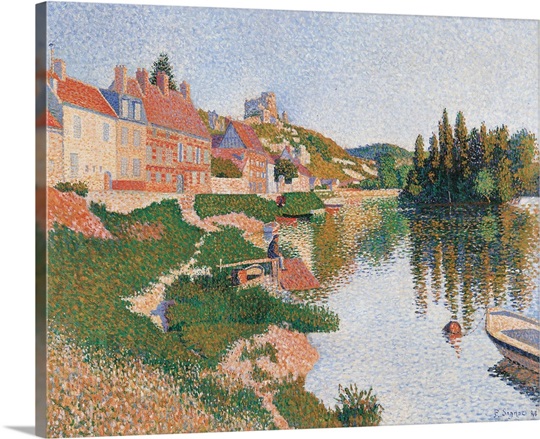 Andelys, by Paul Signac, before 1886. Musee d'Orsay, Paris