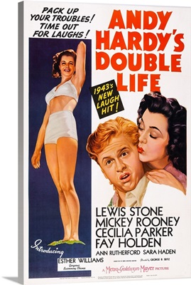 Andy Hardy's Double Life, US Poster Art, 1942