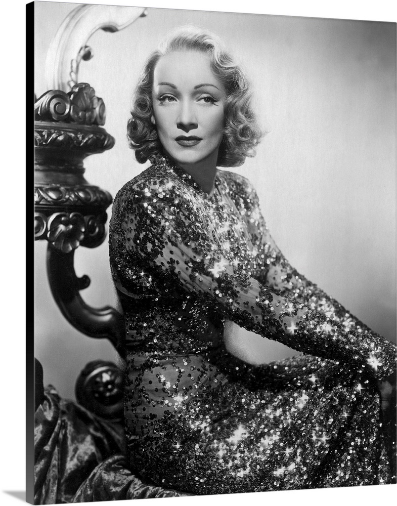 Angel, Marlene Dietrich, 1937 Stretched Canvas Print