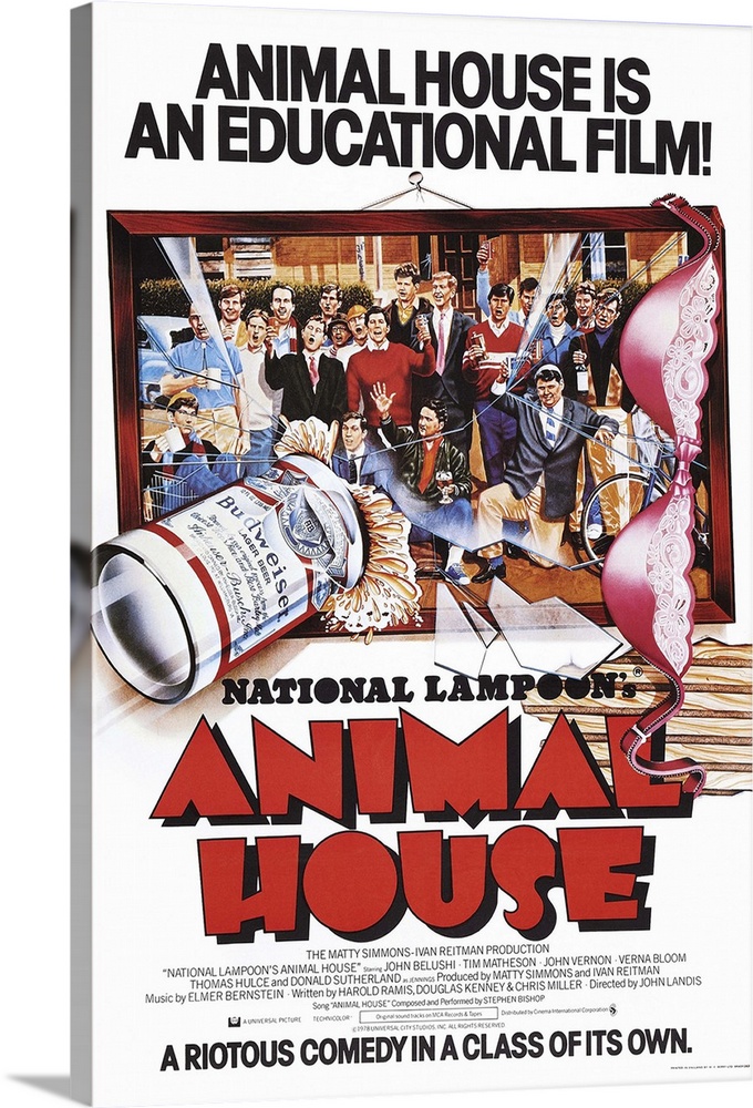 Animal House, (aka National Lampoon's Animal House), British Poster Art, 1978.