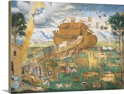 Animals Enter Noah's Ark, by Aurelio Luini, 1555